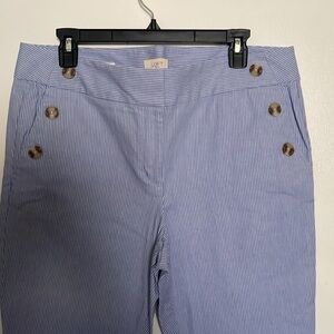 Loft striped blue pants.